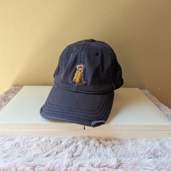 Daniel Cremieux Other - Daniel Cremieux Navy Cap with Dog Embroidery